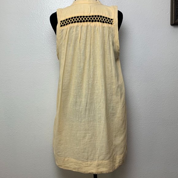 Free People Poppin Off Yellow White Stripe Dress - Picture 5 of 8